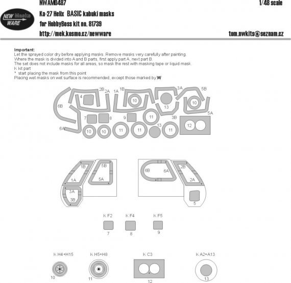 1/48 Mask Ka-27 Helix BASIC