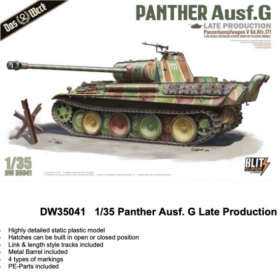 1/35 Pz.Kpfw.V Ausf.G Panther Late Production