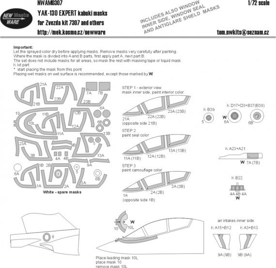 1/72 Mask YAK-130 EXPERT