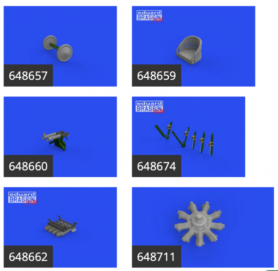 BIGSIN 1/48 Sopwith Camel Gnome engine