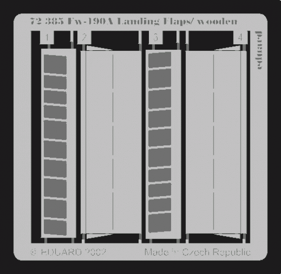 Fw 190 wooden landing flaps  (TAM)