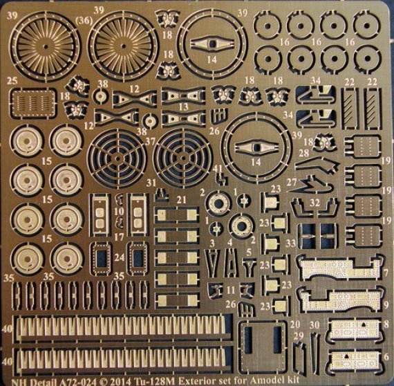 1/72 Tupolev Tu-128M Exterior Set (for A Model)