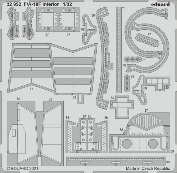 1/32 SET F/A-18F interior