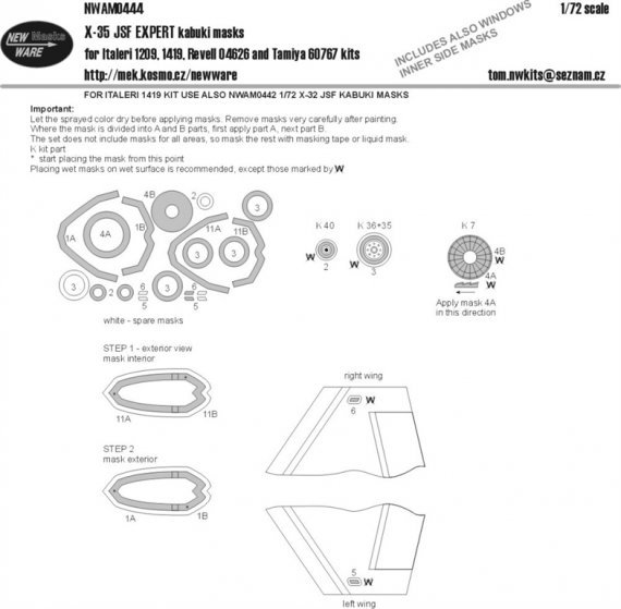1/72 Mask X-35 JSF EXPERT