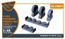 1/48 F-86A weighted wheels type 1 for Clear Prop