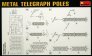 1/35 Metal Telegraph Poles image 1