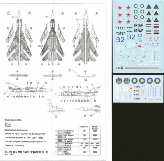 Sukhoi Su-24 Fencer C/D (5) Soviet Blue