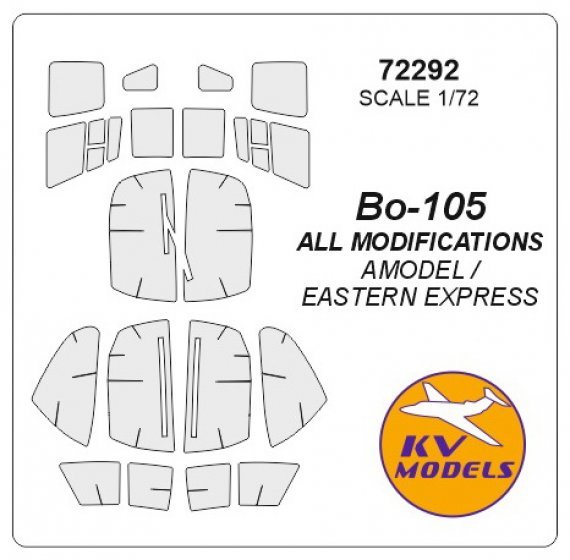 1/72 Mbb Bo-105 paint masks