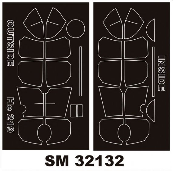 1/32 Heinkel He-219 Uhu masks