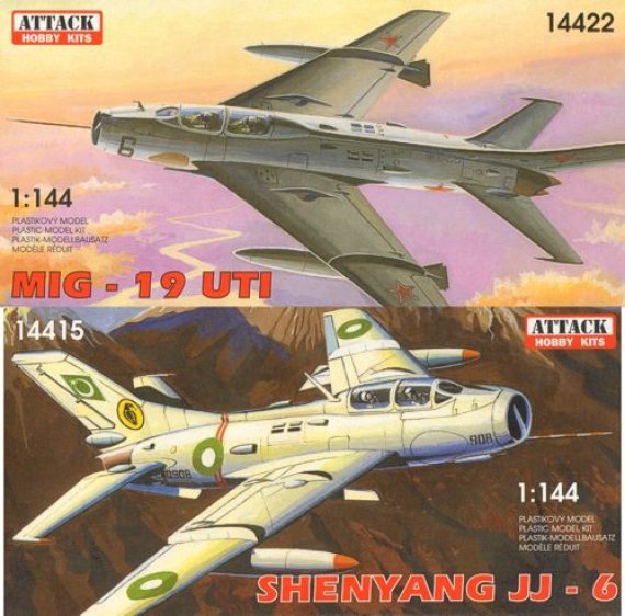 1/144 Shenyang JJ-6/MiG-19UTI two seat trainer  double kit