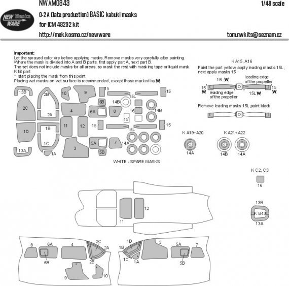 1/48 Mask O-2A late production BASIC