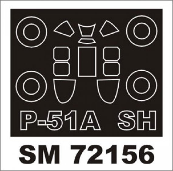 Montex Paint Mask P-51A 1/72 Canopy Frame Special Hobby