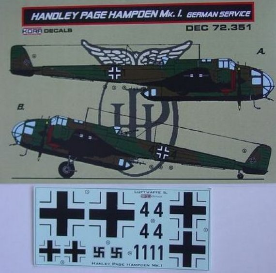 1/72 Handley-Page Hampden Mk.I German service