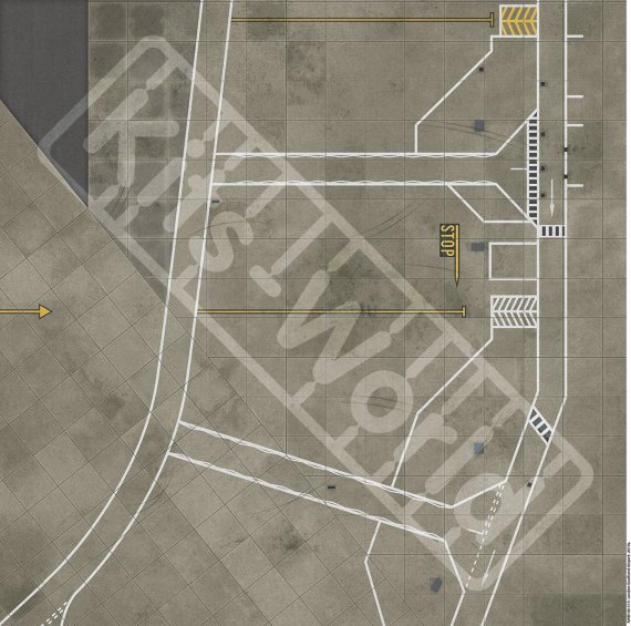 1/144 Southend Airport Size 675mm x 675mm