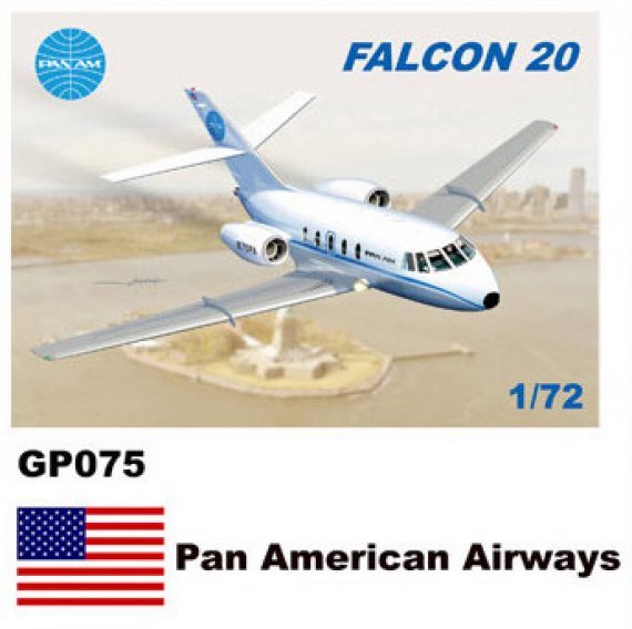 1/72 Dassault-Mystere Falcon 20 Decals Pan American Airways