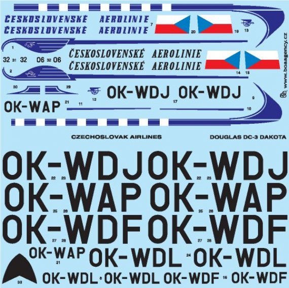 1/72 Douglas C-47/DC-3 Czechoslovak Airlines