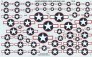 Insignes US Star and Bar 1943 bordure rouge 1/72