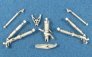 Trains d'atterrissage m�tal F-8E/F-8J Crusader 1/48