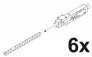 1/32 M2 Browning US aircraft machine gun (6 pcs.)