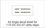 1/72 Air Anglia decal sheet DC-3 utility steps
