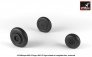 1/32 MiG-9 Fargo & MiG-15 Fagot wheels with weighted tires