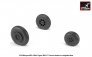 1/32 MiG-15bis Fagot & MiG-17 Fresco wheels with weighted tires