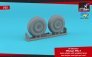 1/32 MiG-3 main wheels with weighted tyres, hard surface tread