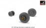 1/32 F-100D Super Sabre resin wheels with weighted tires image 2
