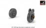 1/32 F-100D Super Sabre resin wheels with weighted tires image 3