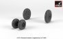 1/32 resin F-4 Phantom II early wheels with weighted tires image 3