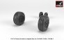 1/32 late production F-4 Phantom-II wheels with weighted tires image 1
