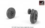 1/32 Grumman F-14A/F-14B Tomcat early type wheels with weighted image 2
