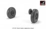 1/32 Grumman F-14D Tomcat early type wheels with weighted tires image 1