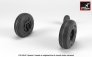 1/32 Hughes AH-64A Apache wheels with weighted tires image 3