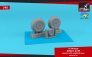 1/48 Ju-88 late wheels with weighted tires and paint masks