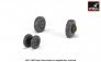 1/48 F-100D Super Sabre resin wheels with weighted tires image 1