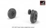 1/48 Grumman F-14A/F-14B Tomcat early type wheels weighted tires image 1