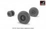 1/48 Grumman F-14D Tomcat early type wheels with weighted tires