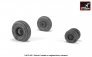 1/48 Grumman F-14D Tomcat early type wheels with weighted tires image 2