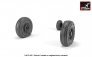 1/48 Grumman F-14D Tomcat early type wheels with weighted tires image 3