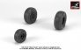 1/48 Sikorsky UH-60 Black Hawk wheels with weighted tires image 1