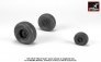 1/48 Sikorsky UH-60 Black Hawk wheels with weighted tires image 2