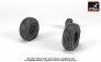 1/48 Sikorsky UH-60 Black Hawk wheels with weighted tires image 3