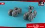 1/48 Rockwell B-1B Lancer wheels with weighted tires early image 1