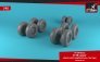1/48 Rockwell B-1B Lancer wheels with weighted tires late image 1
