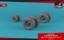 1/48 Bell-Boeing V-22/MV-22 Osprey wheels with weighted tires image 2