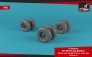 1/48 Sikorsky CH-53A-D Sea Stallion wheels with weighted tires image 2