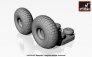 1/48 DH.98 Mosquito weighted wheel checkboard pattern image 2