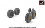 1/48 Type A BAC TSR-2 resin wheels with weighted tires image 1