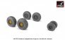 1/48 Type B BAC TSR-2 resin wheels with weighted tires